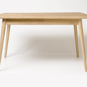 Table a manger extensible bois chêne massif, Esstisch ausziehbar massivholz, Mesa de comedor  extensible madera maciza diseno escandinavo
