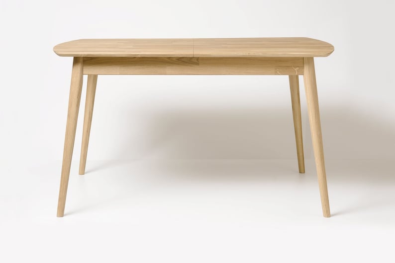 Table a manger extensible bois chêne massif, Esstisch ausziehbar massivholz, Mesa de comedor  extensible madera maciza diseno escandinavo