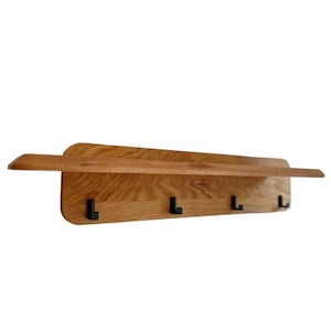 Patère en bois de chêne massif, Garderobenhaken aus massivem Eichenholz, Solid oak wood coat hook, Perchero de madera maciza de roble