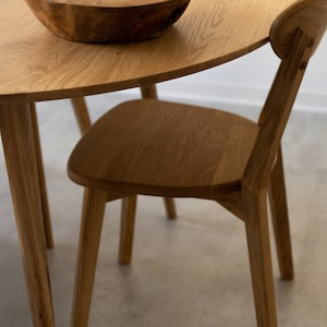 Table a manger extensible ronde bois chêne massif, Runder esstisch ausziehbar massivholz, Mesa de comedor redonda extensible madera maciza