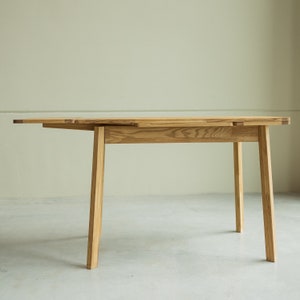 Table a manger extensible bois chêne massif, Esstisch ausziehbar massivholz, Mesa de comedor  extensible madera maciza diseno escandinavo