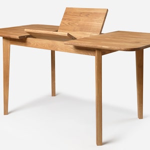 Table a manger extensible bois chêne massif, Esstisch ausziehbar massivholz, Mesa de comedor extensible madera maciza diseno escandinavo