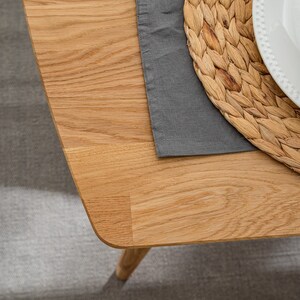 Dinning extendable table, solid oak wood in Scandinavian style, Mesa extensible de madera maciza roble 100 % natural, table à manger