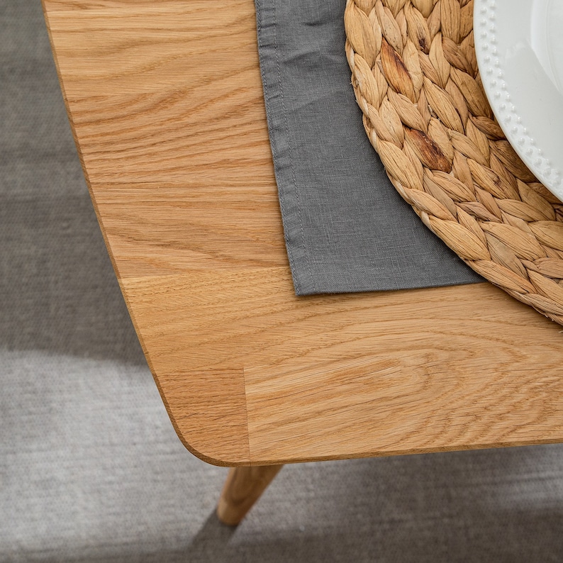Dinning extendable table, solid oak wood in Scandinavian style, Mesa extensible de madera maciza roble 100 % natural, table à manger