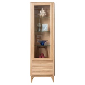 Vitrine en bois de chêne massif, vitrine aus massivem Eichenholz, Display cabinet solod wood, vitrina de madera roble