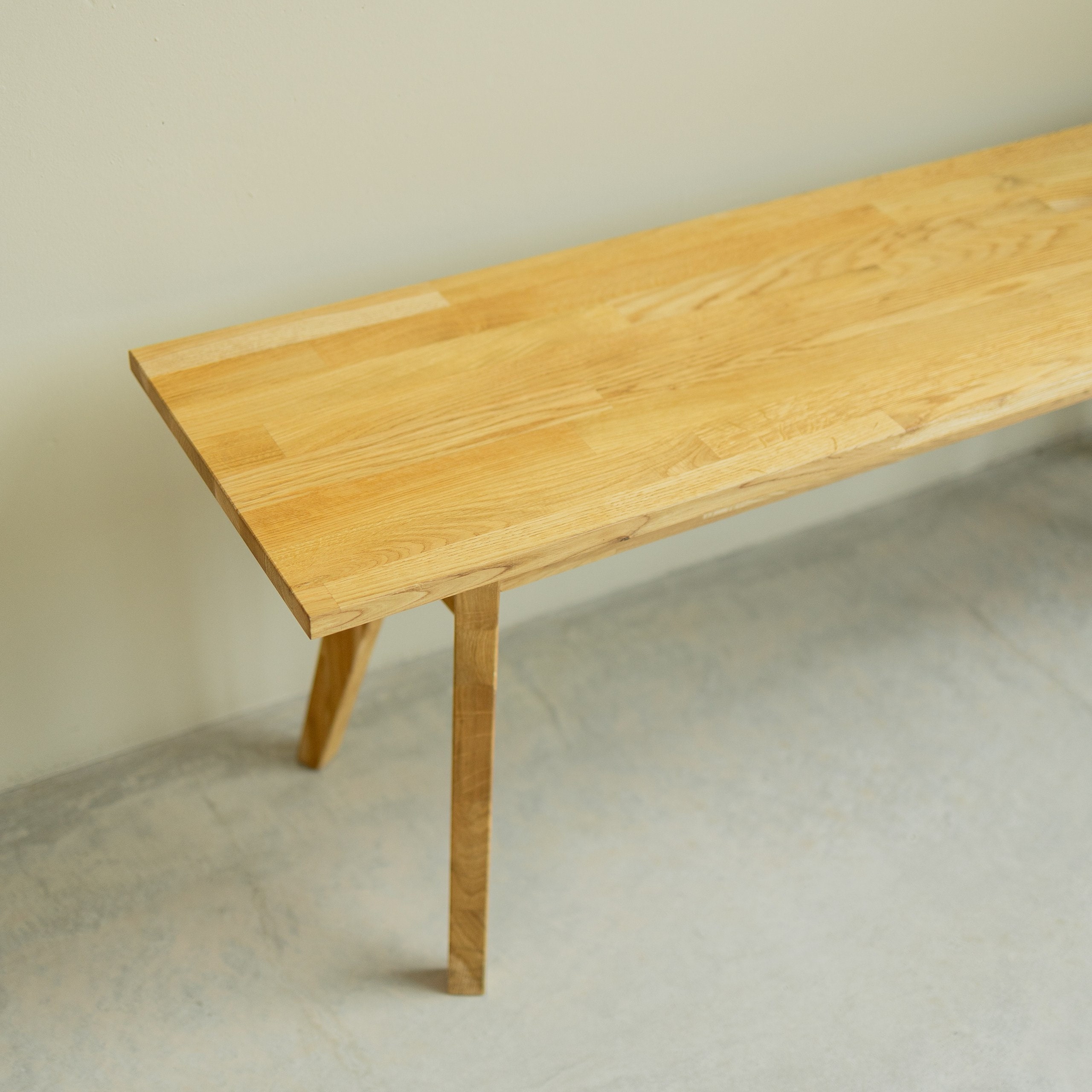 Banc En Chêne Du Milieu Du Siècle, Entrée Scandinave, Salon, Banc De ...