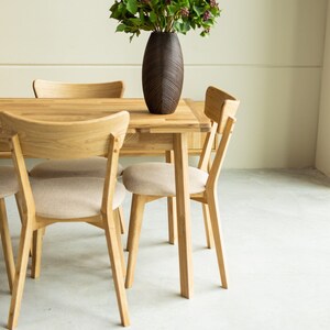 Table a manger extensible bois chêne massif, Esstisch ausziehbar massivholz, Mesa de comedor  extensible madera maciza diseno escandinavo