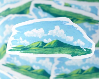 Rolling Hills gestanste sticker