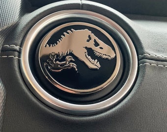 Jurassic A/C Badge For JK and JL Models & Any Car or Truck With Circular AC Vents