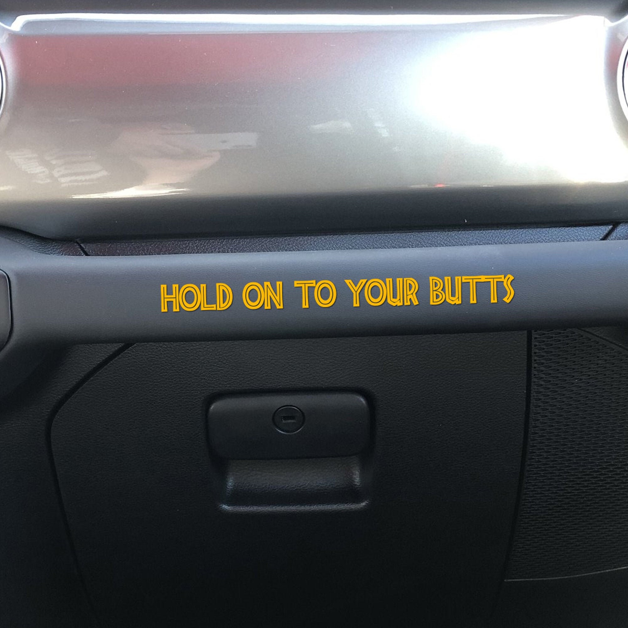 Jeep Decal - Jeep Grab Handle Decal - Hold On To Your Butts Decal - D…