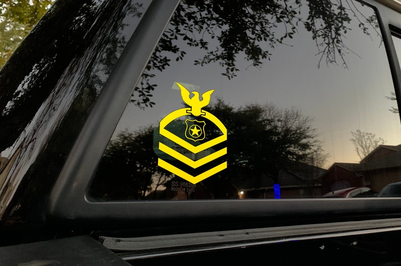 Navy Decal Enlisted Rate and Rank Decal US Navy Car Decal Etsy