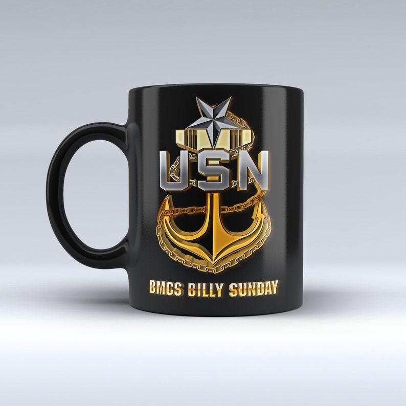 Navy Chief Coffee Mug Personalized Mug Navy Senior Chief Etsy