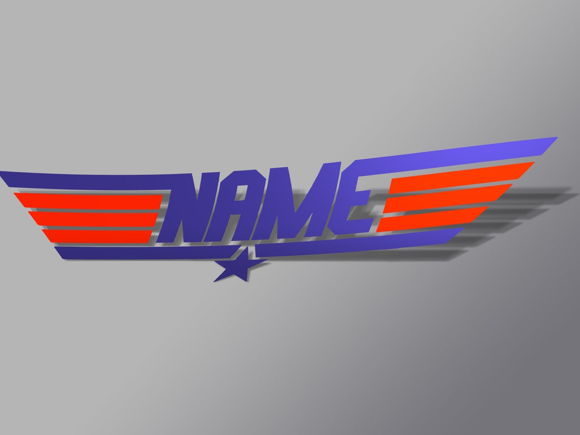 Personalized Top Gun Vinyl Decal Navy Decal Tomcat Decal Etsy