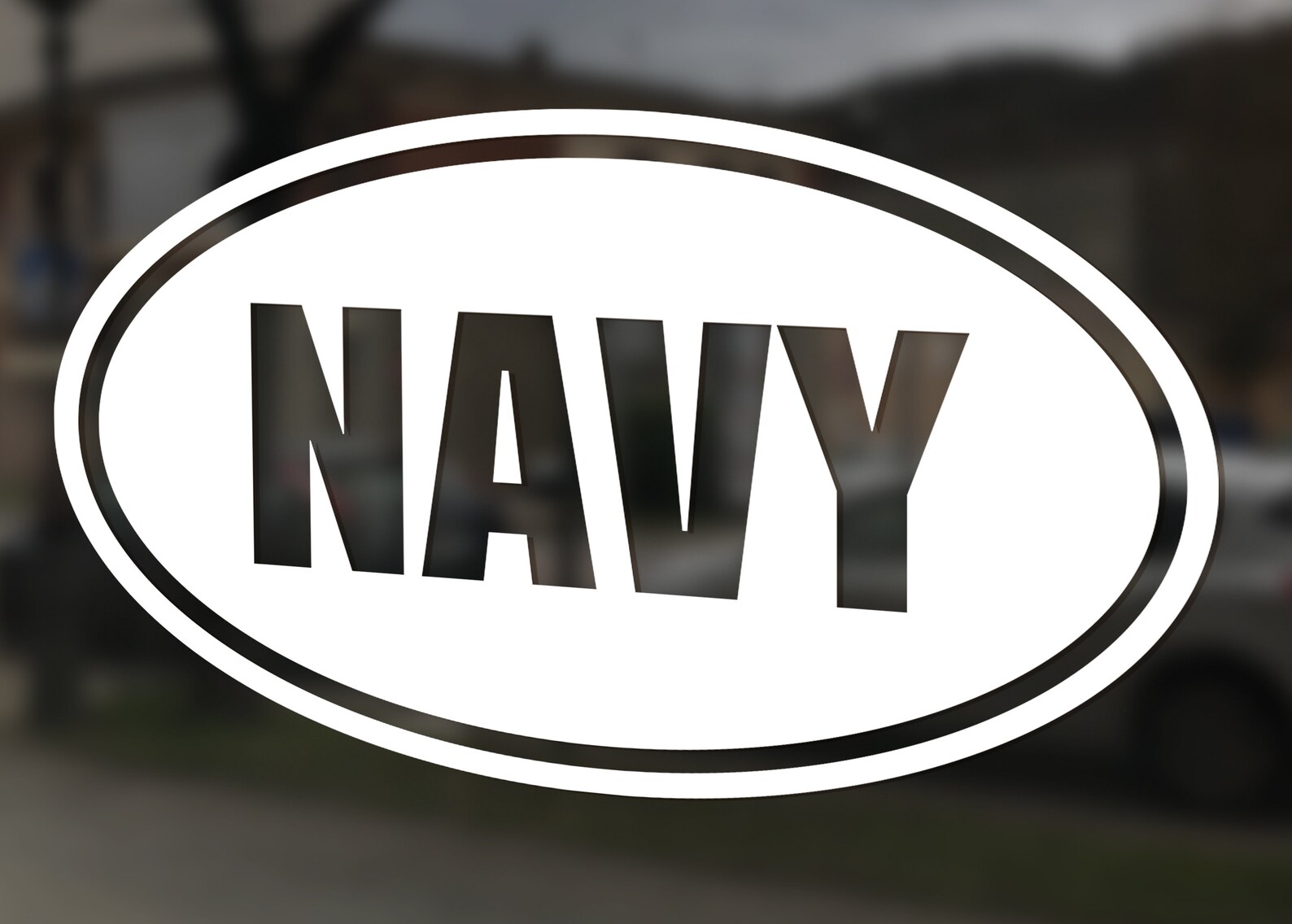 Navy Decal USN Car Decal Navy Car Sticker Navy Gift Etsy