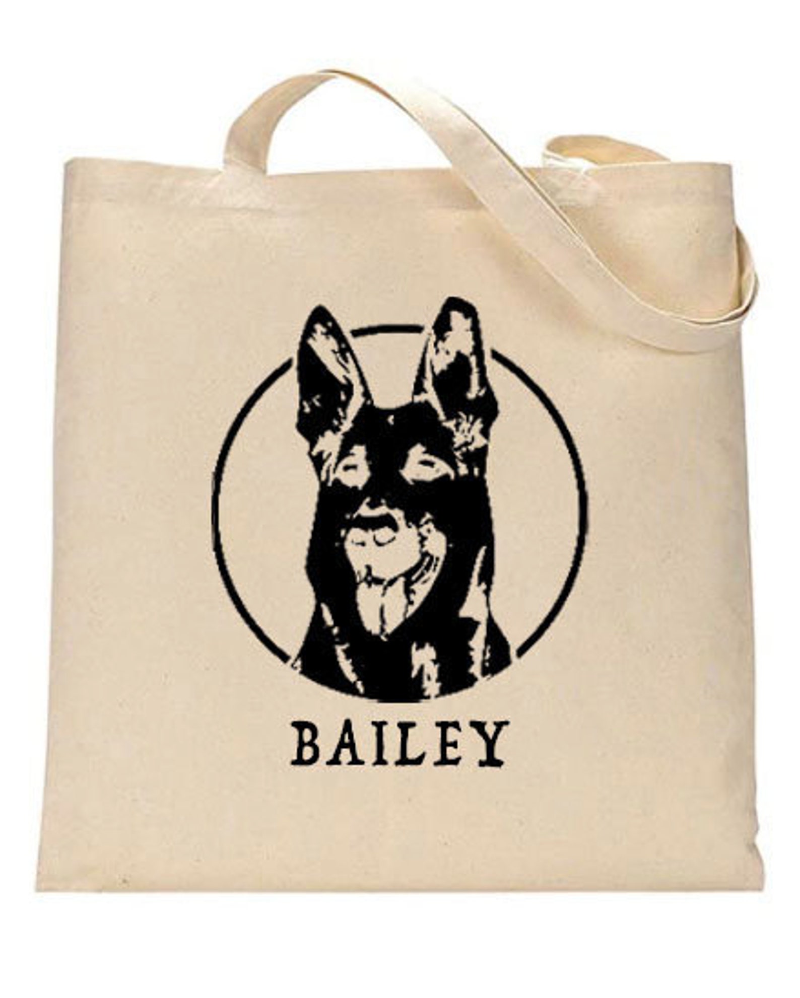 German Shepherd Tote Bag Personalized High Quality With Dog - Etsy