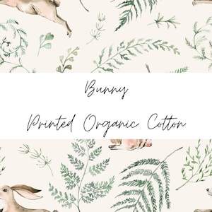 Bunny Print - Organic Cotton Jersey - Stretch Jersey Knit Fabric