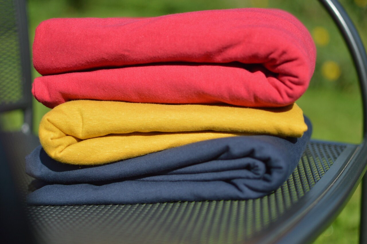 Yellow Hemp Stretch Jersey Hemp & Organic Cotton Fabric Etsy