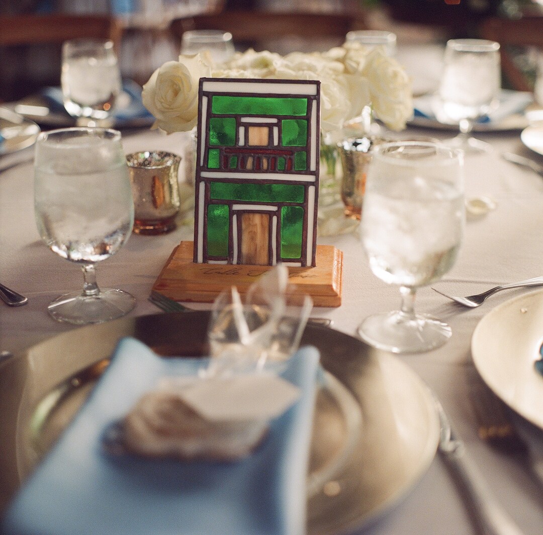 Stained Glass Candle Holder Puerto Rico House Replica Mounted Etsy