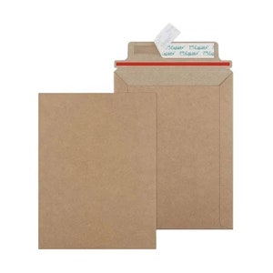 Enveloppes de fibres 100% recyclées, couleur kraft marron, pour photos ou lettres et invitations, envois postaux