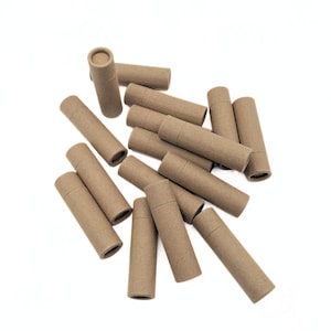 Tubes vides pour baumes à lèvres entièrement compostables, carton paperborad de qualité, 9,2g volume intérieur, 25 à 100 unités