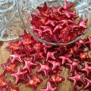 Bath pearls with soy oil, passion fruit, pretty stars two sides, children and adults, gift, starfish, relaxation and spa