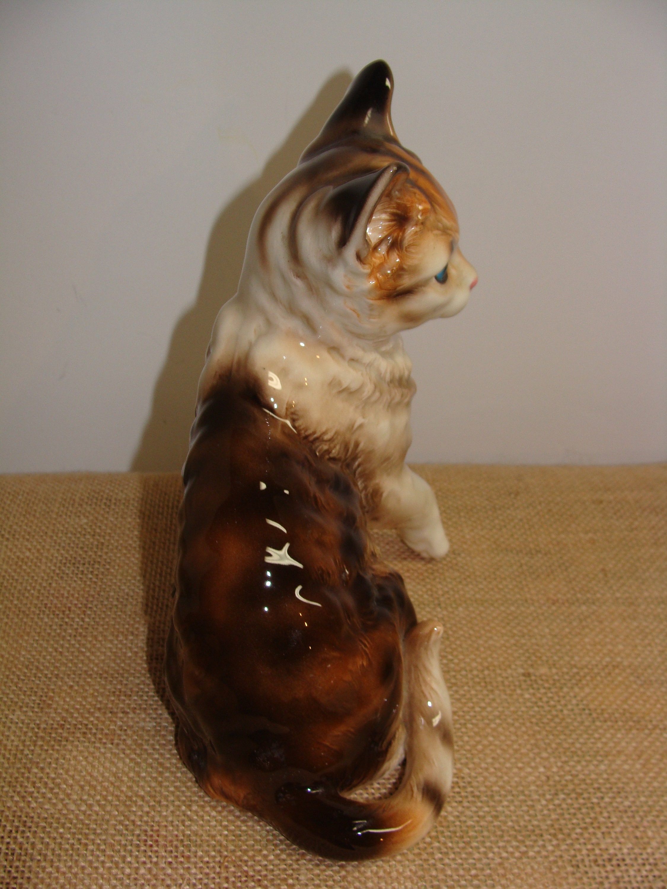 Adorable Large Ceramic Cat statue Andrea by Sadek made in Etsy