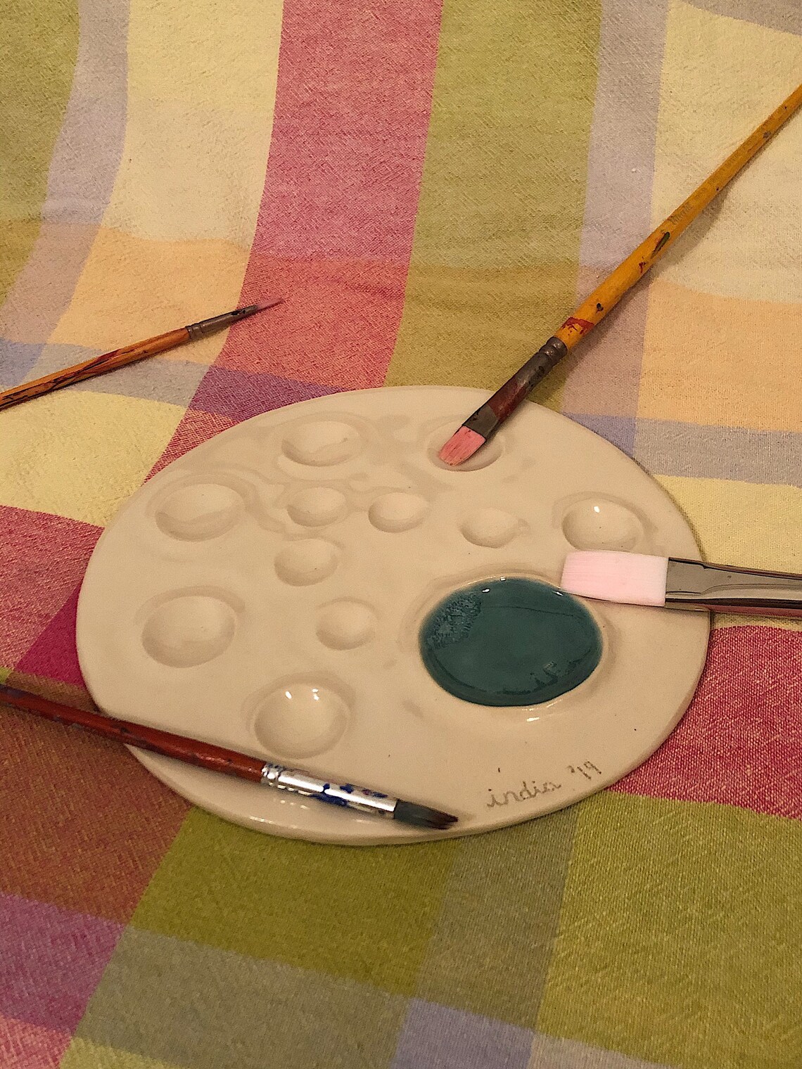 Handmade Ceramic Watercolor Palette Etsy