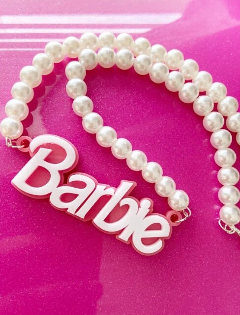 Barbie Acrylic Pearl Necklace - Etsy