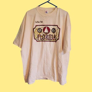 Vintage 90s Florida Sailboat Graphic Tee T Shirt Size XL