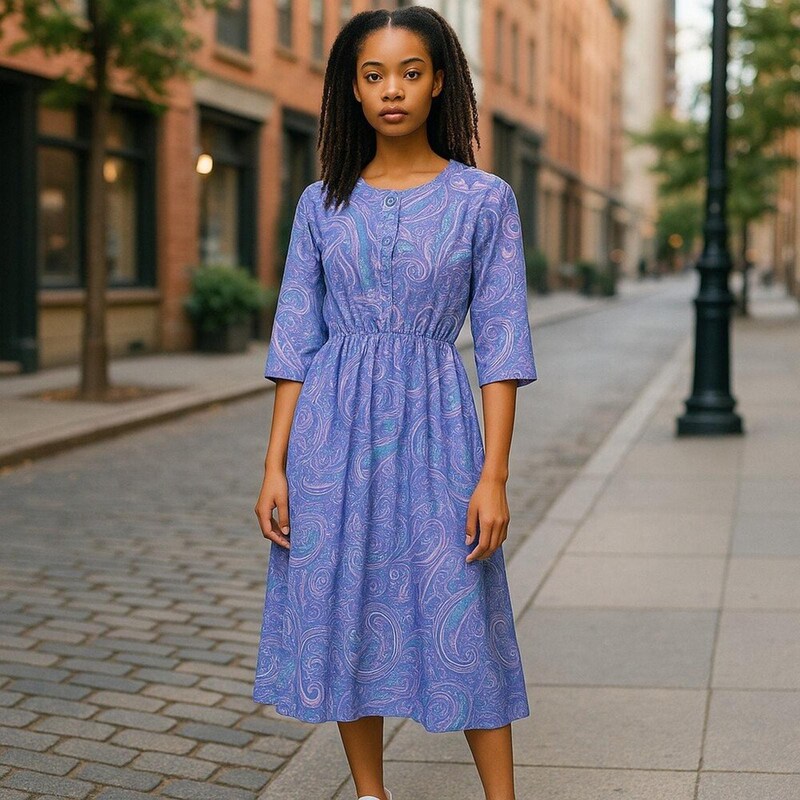 Periwinkle Dress (25 Days Dispatch Time)