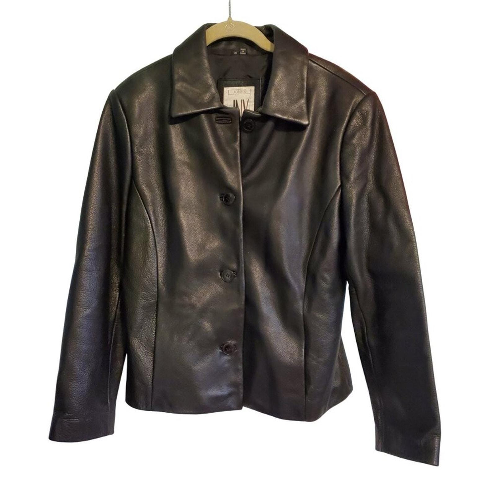 Vintage 90s Black Leather Jacket - Grunge Avant Garde Gothic Vibes