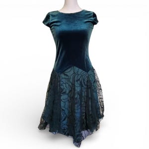 Velvet 90s Dress - Etsy