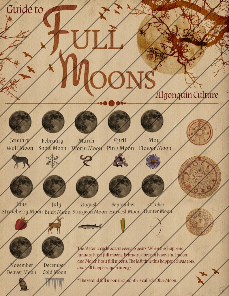 Book of Shadows Pages, How to Make a Sigil, Digital Download, Grimoire Pages, Astrology, Instant Download, Moon Phases image 7