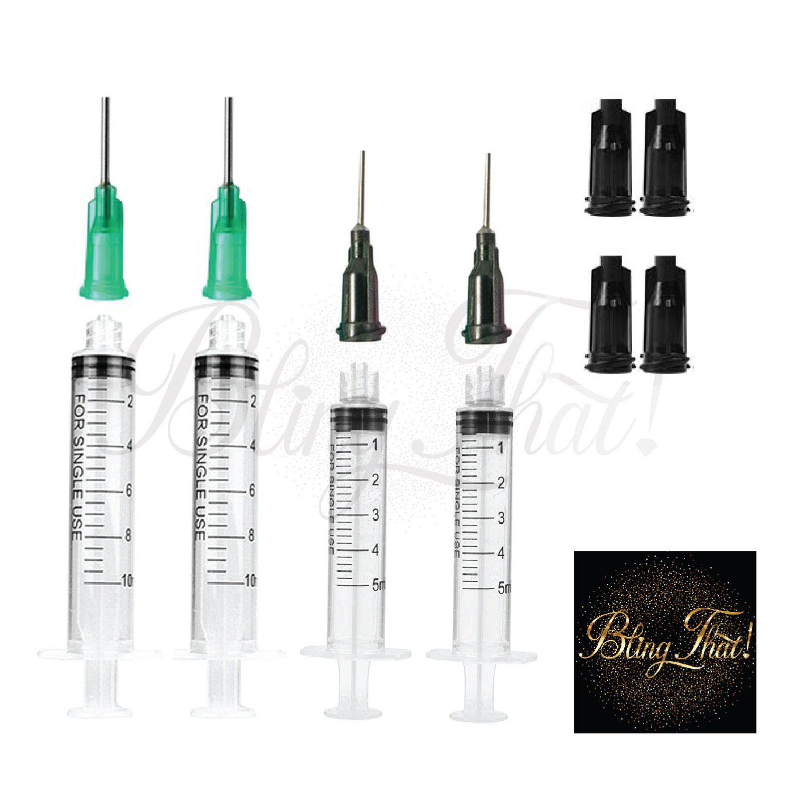 12 Pc Craft Syringe Set 4 Syringes 2 14 Gauge Blunt Etsy