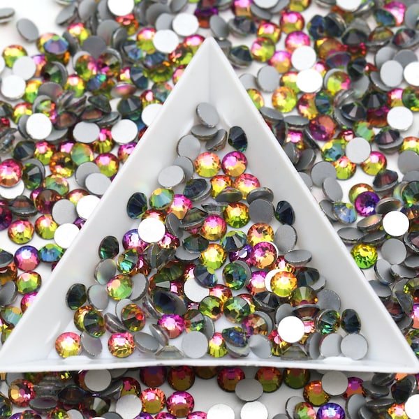 Glass Rainbow | Non-Hot fix Rhinestones | 1440 pcs | Glass Rhinestones, Bling, , Nail Art | ss6 2mm | ss10 3mm | ss16 4mm | ss20 5mm |