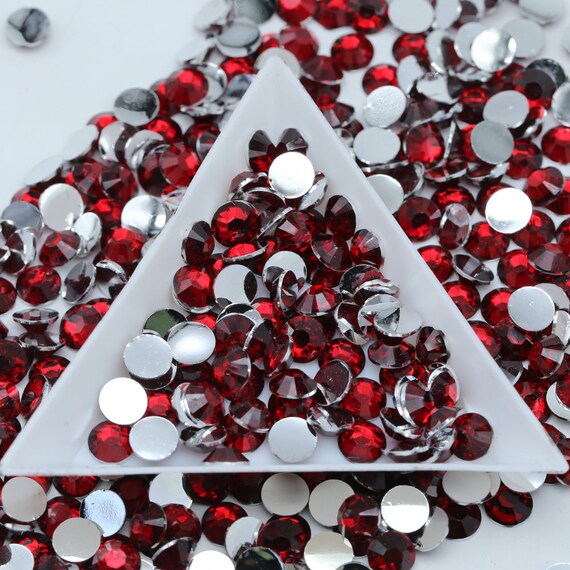 Resin Siam Non-hot Fix Rhinestones 1000 Pcs Resin Rhinestones