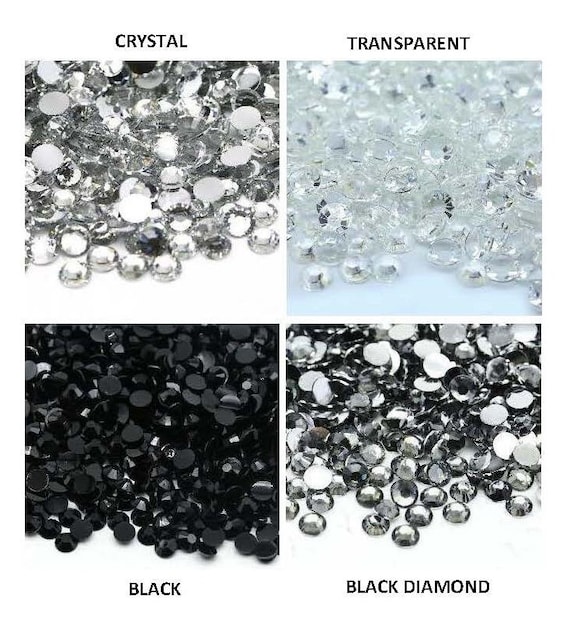 Wholesale Bulk Bags 5000PCS 3mm Resin Flat Back Rhinestone, Solid Black  Round Non Hotfix Flatback Resin Rhinestones for Nails, Tumblers, DIY Deco