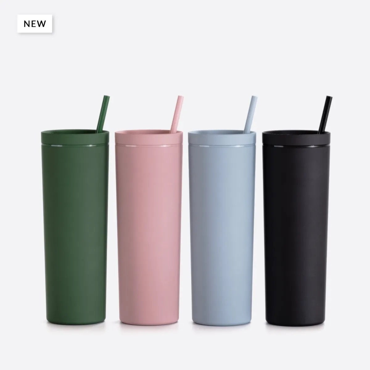 JSZY Skinny Tumblers with Lids Straws Brush Stainless Steel 22OZ Insul –  jszy2022