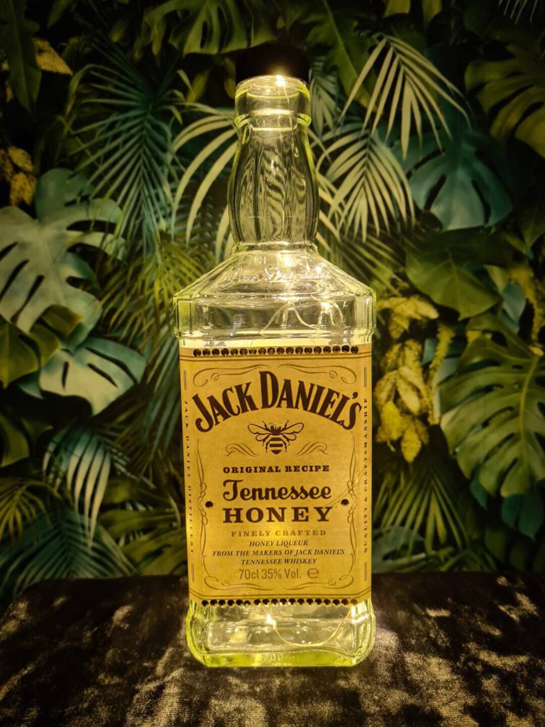 Jack Daniels Honey Upcycled Bottle Light Dad Son Gift Etsy