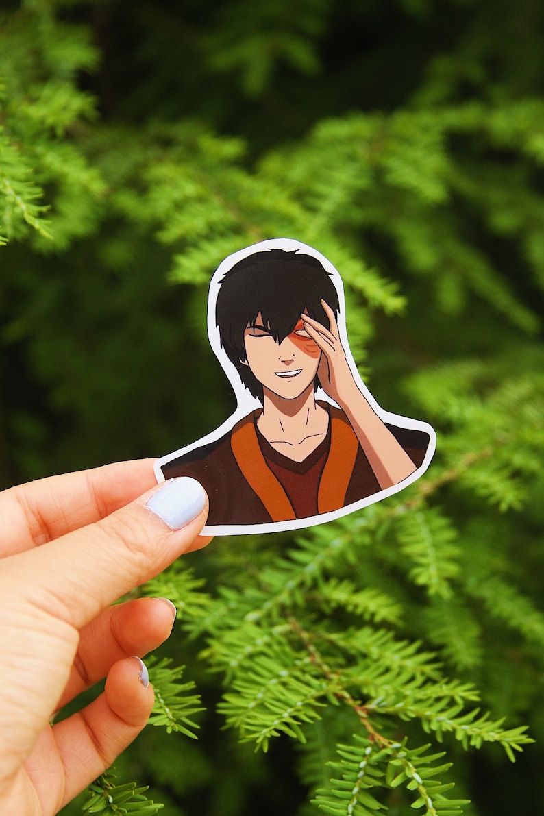 Zuko Smiling Sticker Avatar the Last Airbender Sticker ATLA Etsy