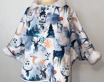 poncho bébé / enfant personnalisé imperméable