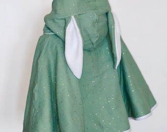 poncho bébé / enfant personnalisé.        double gaze/ velours…