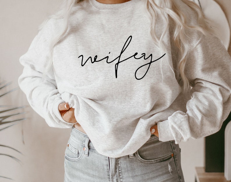 Wifey Sweatshirt Bridal Shower Gift Engagement | Etsy