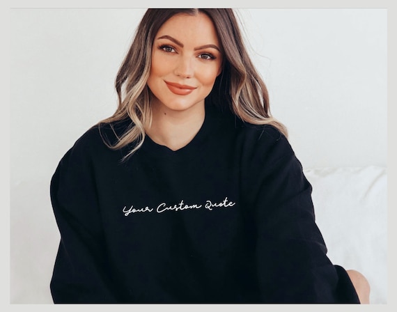 Etsy custom sweatshirts sale