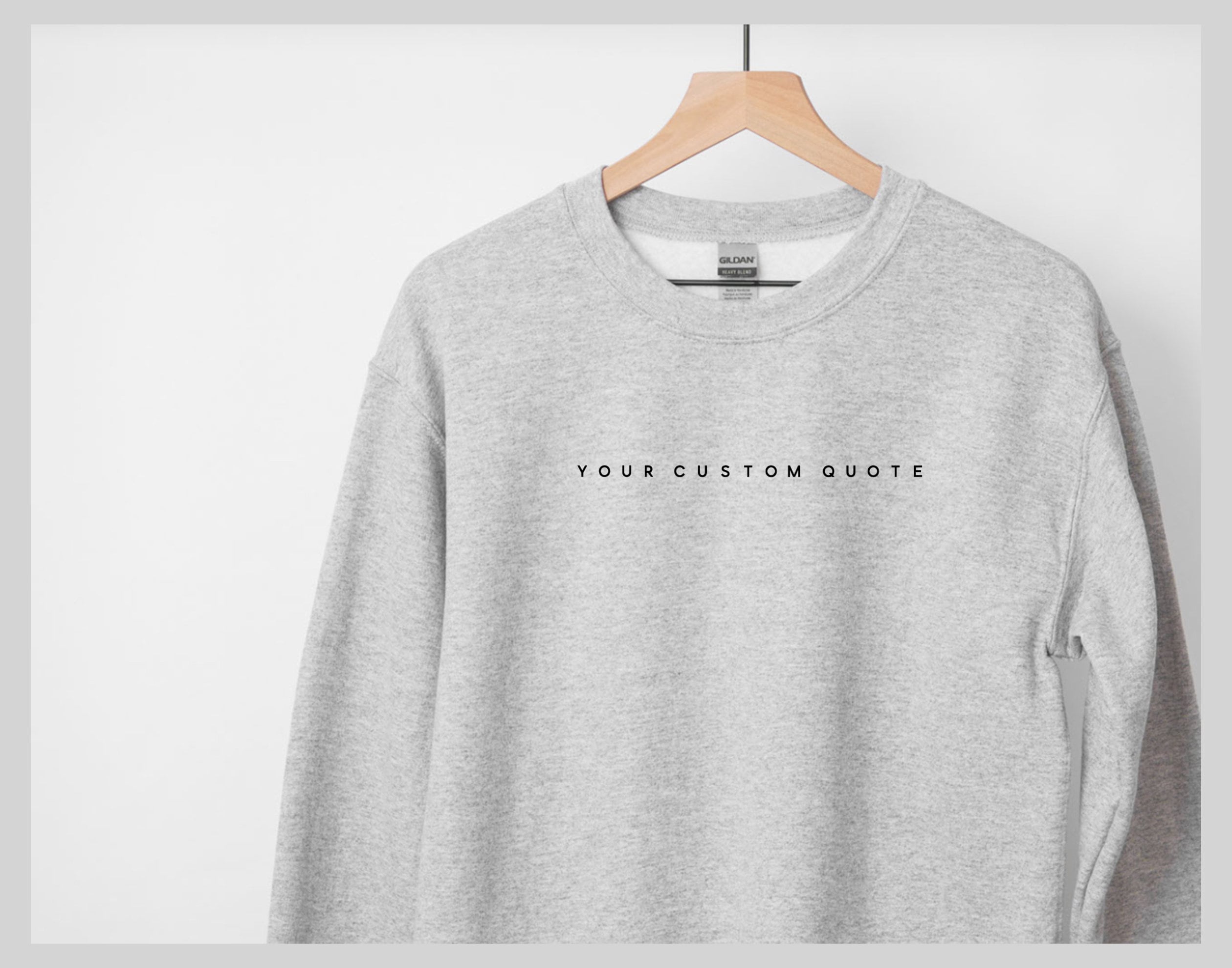 Custom Sweatshirt OR Shirt // Personalized Gifts / Custom Text Sweats…