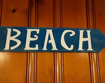 Pallet Wood Beach Sign