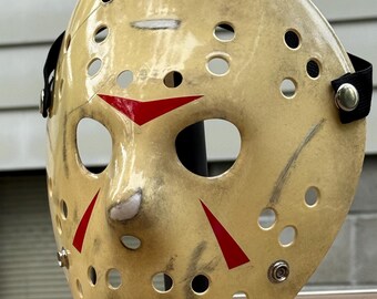 10 Year Olds Adult Jason Voorhees Costume Set - Hockey Mask, Gloves & Bloody Machete Prop For Halloween Cosplay Halloween Killer Costume