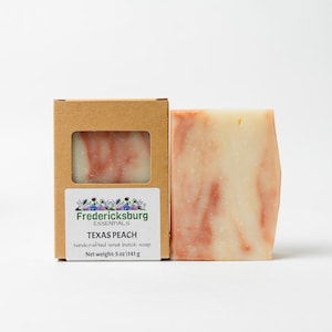 Texas Peach Soap: Handmade Natural Bath Bar, Fredericksburg Texas