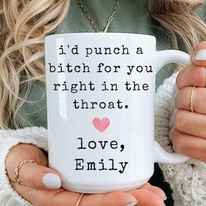 Tasse, lustige personalisierte Tasse, sarkastische Tasse, Bestie Geschenk, 9 Farben (11oz, 15oz, 20oz)