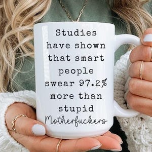Funny Swear Word Accent Coffee Mug, Profanity Gift, Offensive Language, Adult Humor Mug, Mature Content Cup, 9 colors (11oz, 15oz, 20oz)